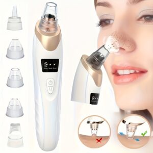 4-in-1 Rechargeable Blackhead Remover: Pro Pore Vacuum & Facial Cleansing Kit