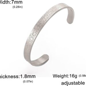 511V2bSn75L._AC_SL1500_.jpg VASSAGO Ayatul Kursi Bracelet for Women Men Muslim Quran Allah Openable Bangles Arabic Calligraphy Cuff Bracelet Islam Eid Islamic Jewelry Gifts