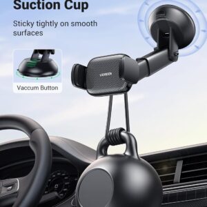 UGREEN Car Phone Holder Mount. Dashboard Windshield Smartphone Cradle. Strong Suction. Compatible with iPhone 16 Pro Max. Galaxy S24 Ultra
