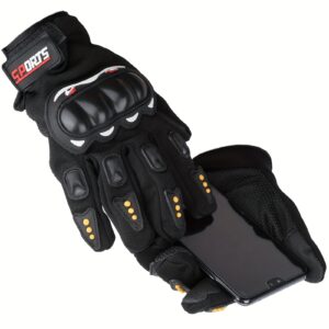 Breathable Mesh Motorcycle Gloves: Touch Screen & Anti-Slip Full-Finger Riding Gear