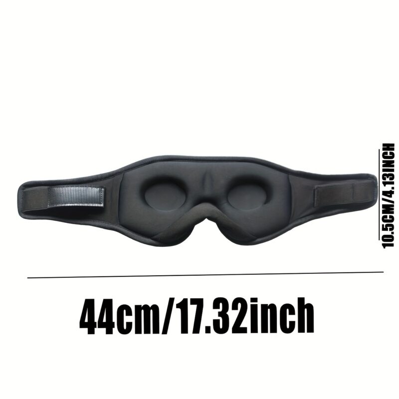 3D Wireless Sleep Mask: Bluetooth 5.2 Ultra-Thin Headphones & 100% Blackout for Deep Sleep