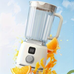 600ml Portable Dual-Speed Juicer: High-Capacity Rechargeable Blender for Gym & Home